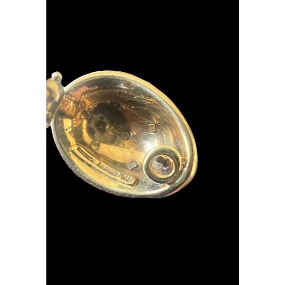 Tiffany & Co. Jean Schlumberger 18K Yellow Gold Dot Lozenge Earrings - Picture 6 of 7